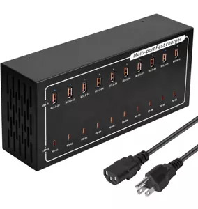 400W USB C Charging Station 20-Port hub Ultra-Fast Charger Block - Multiple D - Picture 1 of 7
