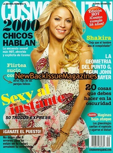 Spanish Cosmopolitan 9/10,Shakira,September 2010,**BRAND NEW**,**LAST ONE** - Image 1 of 1