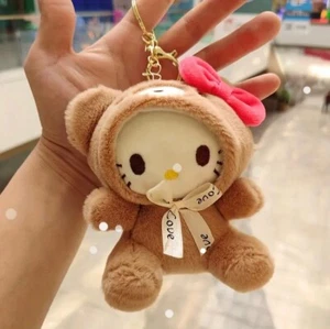 1pc Sanrio Hello Kitty My Melody Kuromi Cinnamoroll Doll Keychain Cute Plush Toy - Picture 1 of 1