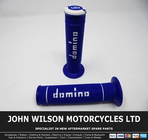 Yamaha YZF-R6 600 2003 - 2017 Blue Domino Handle Bar Race Grips - Picture 1 of 1