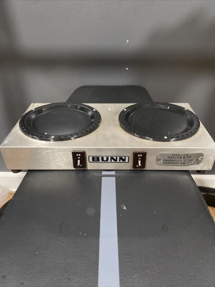 Calentador/placa caliente WX-2 Bunn 2 quemadores probado funciona. Cable eléctrico Foto 1 de 1