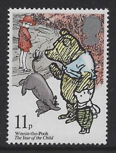 Winnie-the-Pooh, Piglet and Eeyore on 1979 stamp