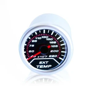 Universal 2" Jdm Sport Escape Temperatura Medidor Egt LED Indicador Lente Humo E6 - Imagen 1 de 5