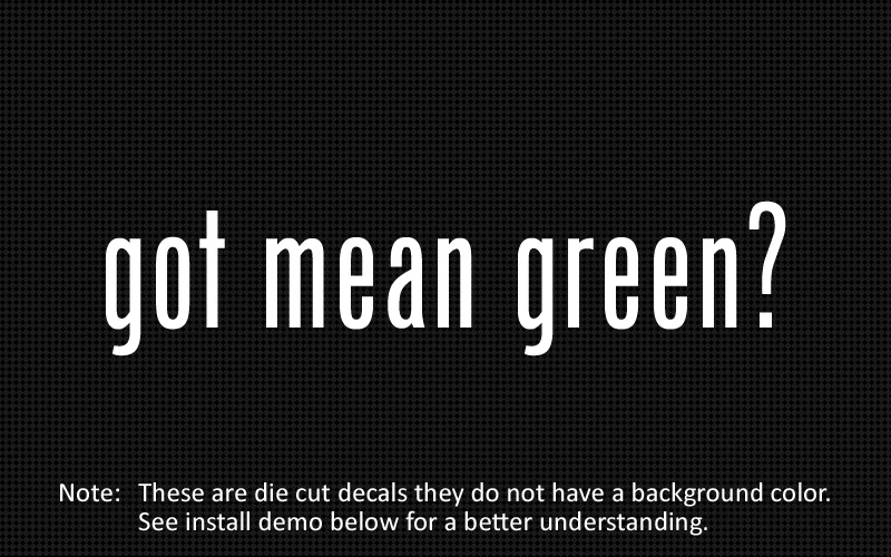 (2x) ¿Tienes verde medio? Pegatina Troquelada Calcomanía Vinilo Foto 1 de 1