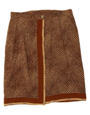 VINTAGE Womens Wrap Skirt W32 Large Brown Animal Print CG04 - Image 1 of 2