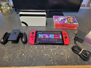 Nintendo Switch OLED HEG-001, 4 Spiele Bundle!! - Bild 1 von 6