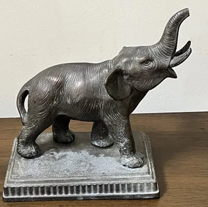 Vintage Glückselefant Buchstütze Türstopper Glück Glück Figur Statue - Bild 1 von 22