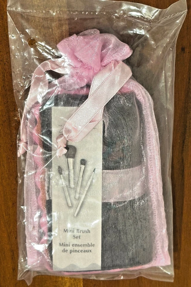 Nuevo Juego de 4 Mini Pinceles Rosa Sellado Mary Kay Signature con Estuche Negro Foto 1 de 1
