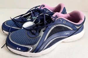 Ryka Sky Walk Women’s Walking Shoes Navy Blue Pink Mesh Sneakers Size 11M New - Picture 1 of 7