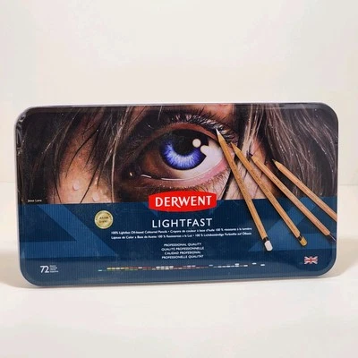 Derwent Lightfast Colored Pencils Set of 72, 100% Lightfast Professional Quality