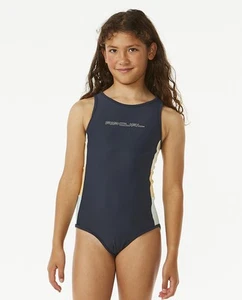 Rip Curl Kids Block Party Back Zip Surf Surfing One Piece Swimming Costume - Picture 1 of 5