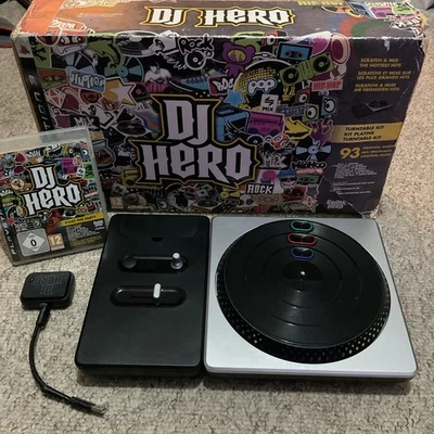 PlayStation 3  DJ HERO (Guitar Hero) Game & Turntable & Dongle - Faulty  - Image 1 of 4