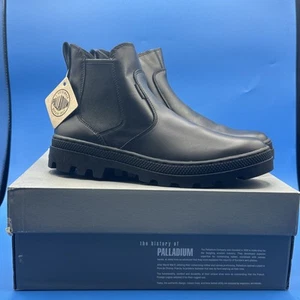 Palladium Trapery Pallabosse Chelsea Black Boots 95521-008 - Women’s Size US 10 - Picture 1 of 11