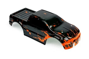 Carrozzeria personalizzata arancione fangoso per ARRMA BIGROCK BLX 3S 1/10 RC TRUCK - Foto 1 di 10