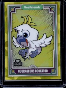 2025 Topps Chrome VeeFriends Courageous Cockatoo Yellow Refractor #59 - Picture 1 of 2