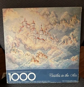 Vintage Springbock Hallmark SCHLÖSSER IN DER LUFT 1000-teiliges Puzzle vollständig - Bild 1 von 13
