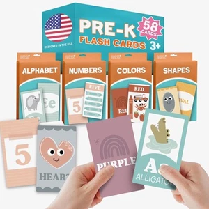 Tarjetas Flash de Aprendizaje para Niños Pequeños 1-3 - Tarjetas Flash de Alfabeto para Niños Pequeños... - Imagen 1 de 9