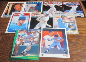 9) George Brett baseball cards 1989 UD Fleer '92 Ultra Topps '93 UD Select Ultr - Picture 1 of 2