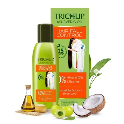 Aceite de control de caída de cabello ayurvédico Trichup 200 ml envío gratuito a todo el mundo Foto 1 de 4