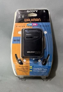 Vintage Sony Walkman AM FM Stereo Personal Cassette Player Black WM-FX101 NOS - Picture 1 of 2