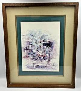1989 Tommy Thompson Signed Art Print Ms Lou Frying Bananas New Orleans Framed - Picture 1 of 12