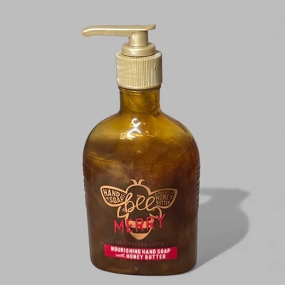 Bath & Body Works 蜜蜂快乐滋养手皂含蜂蜜黄油 8 盎司 236 毫升 全新 — 第 1/3 张图片
