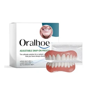 Soft Silicone Denture Set Soft Silicone Denture Reline Kit for Women Men - Picture 1 of 6