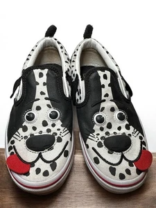 Vans Puppy Dog Slipper V Schuhe Kinder Größe 3 Top Zustand Schwarz Weiß Unisex - Bild 1 von 7