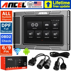 Heavy Duty Truck OBD2 Scanner Diagnostic All System DPF Regen Tool Oil Reset Kit - Foto 1 di 12