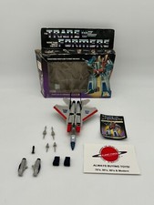 1984 Starscream Complete With Box G1 Transformers Jet Plane Figure