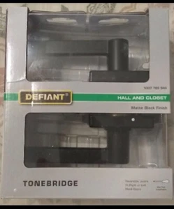 Defiant Tonebridge Türhebel Flur und Schrank matt schwarz l. Versand inklusive - Bild 1 von 1