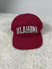 Vintage Oklahoma University Starter Hat Sooners Snapback Wool Arch Spellout