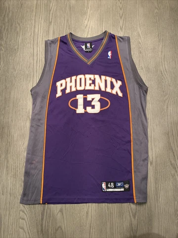 NBA Authentics Phoenix Suns Steve Nash #13 Reebok Sewn Jersey Size 48 Cover