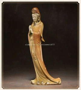 12'' bronze Crafts home decoration a buddism godness Guanyin Avalokitesvara - Picture 1 of 12