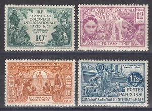 INDE : 1931 - SERIE EXPOSITION N° 105/108 NEUFS * GOMME AVEC CHARNIERE - Imagen 1 de 2