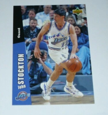 Upper Deck Folz Minis Basketball 1997 John Stockton Utah Jazz NBA #33 Rare Card - Image 1 of 2