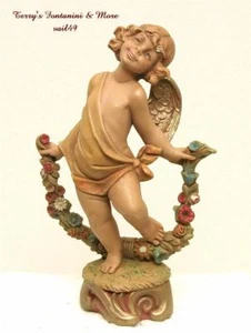 FONTANINI DEPOSE ITALY 6.5" FOUR SEASONS SPRING PEDESTAL CHERUB ANGEL 65231 NIB - Picture 1 of 1