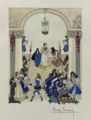 MINIATURISTE Lettres Madame Sévigné EX D'HENRY LEMARIÉ avec ORIGINAL SIGNÉ envoi - Photo 1/4