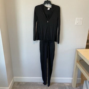 Cabi Dark Grey Jumpsuit Hooded With Open Back Detail Size XS - Picture 1 of 10