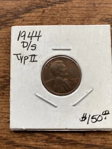 1944 D Over S Lincoln Wheat Cent Penny FS-512RED BROWN Nice Details - Picture 1 of 8