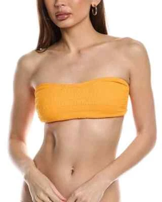 Vince Camuto Bandeau Bikini Top Womens Size L Mango Removeable Push Up Cups Swim - Image 1 of 4