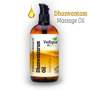 VEDIQUE REMEDIES Dhanwantaram Oil | 100ml (3.38 fl oz) | Over 25 Herbs | Ayur... - Picture 1 of 16