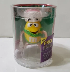 M&M'S Amarillo Navidad Flexible Cuerpo Personaje Figura Adorno 2004 - Imagen 1 de 6