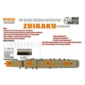 Hunter W70030 1/700 Wood Deck Aircraft Carrier ZUIKAKU FOR FUJIMI 430522 - Picture 1 of 2