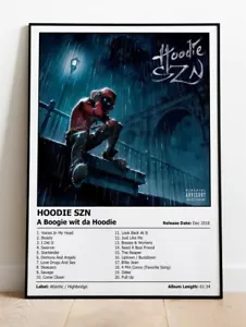 A Boogie wit da Hoodie - Hoodie SZN | Album Cover Print Poster | A4, A3, A2 & A1 - Picture 1 of 5