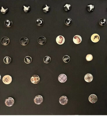 Pin de pañuelo/hiyab magnético auténtico turco. (Negro/Blanco) Envío Gratis Foto 1 de 2