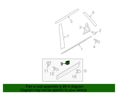 ( 1 ) GENUINE HYUNDAI/KIA 87756-2E000 CLIP-Side Garnish Mounting - Image 1 of 4