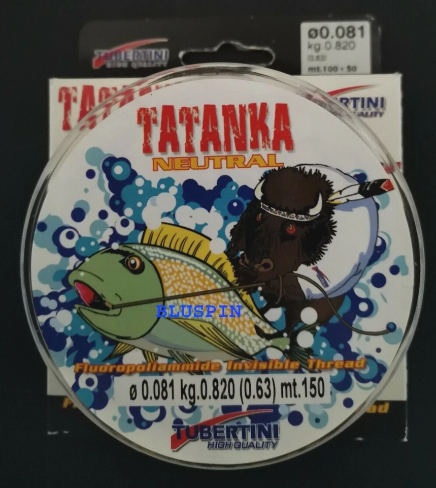 TUBERTINI Tatanka Fluoropoliammide Invisible Thread 150m - 0.820Kgs - ø 0.081mm  - Immagine 1 di 1