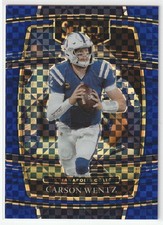 2021 Panini Select Concourse Blue Prizm /199 Carson Wentz #16