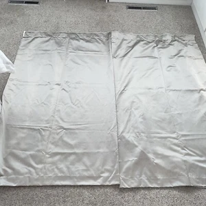 Laura Ashley One Pair Of Grey Curtains With Lining - Picture 1 of 4